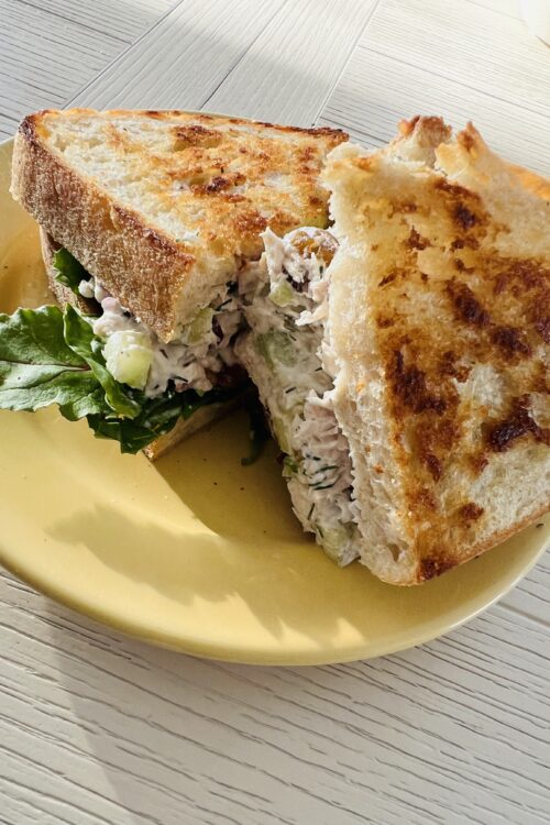 Irresistible Chicken Salad Sandwich on Sourdough: A Delightful Blend of Flavors